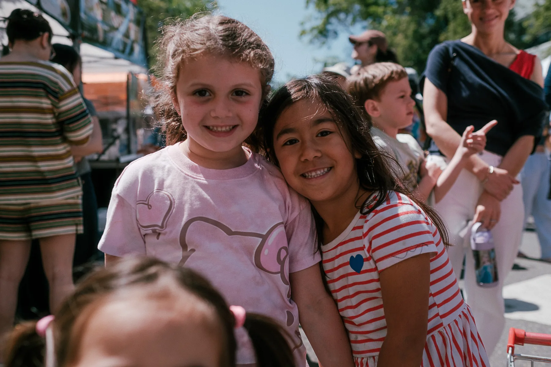 Children together at a summer event